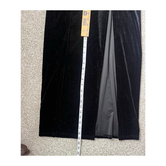 Fairy Grunge Velvet Maxi Dress Whimsigoth Vamp Witchy Size Small - Picture 10 of 12